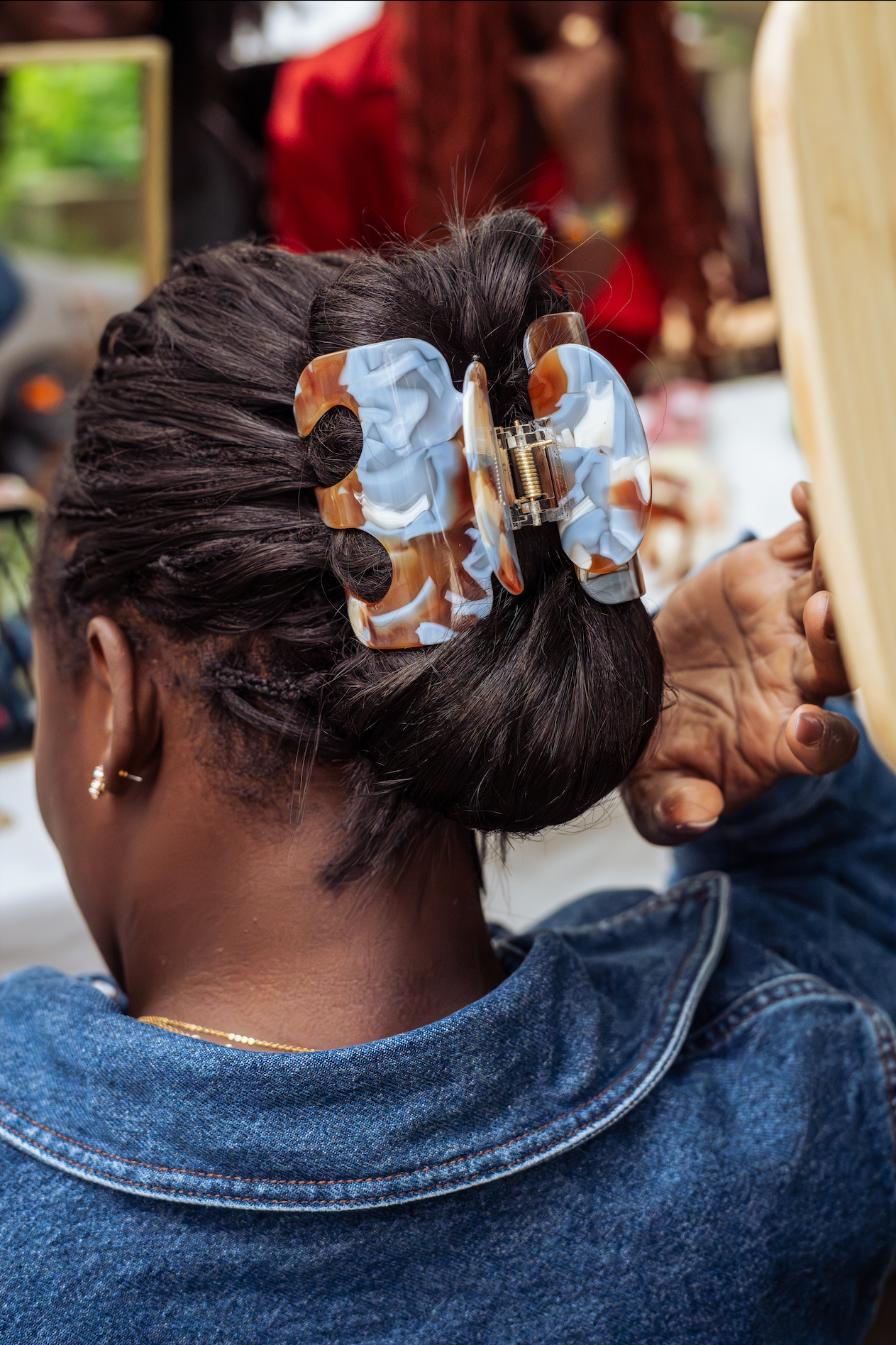 Amaka: Haarklammer für Braids, Fros und großes Haarvolumen
