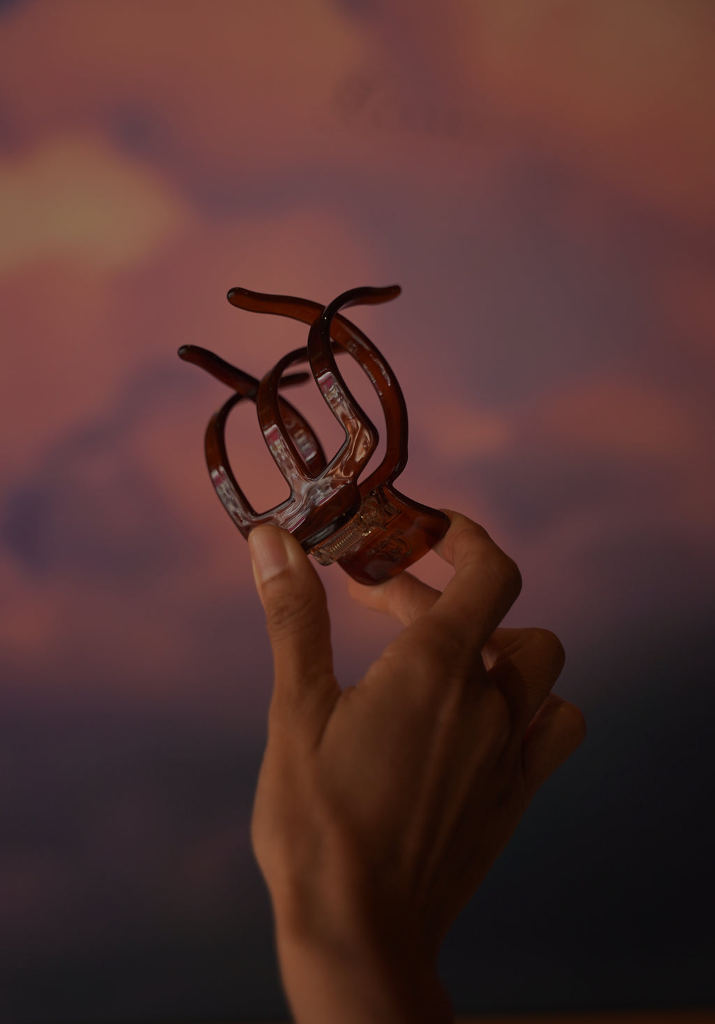 Ada: Große Acetat Haarklammer für Locken & Afro Hair