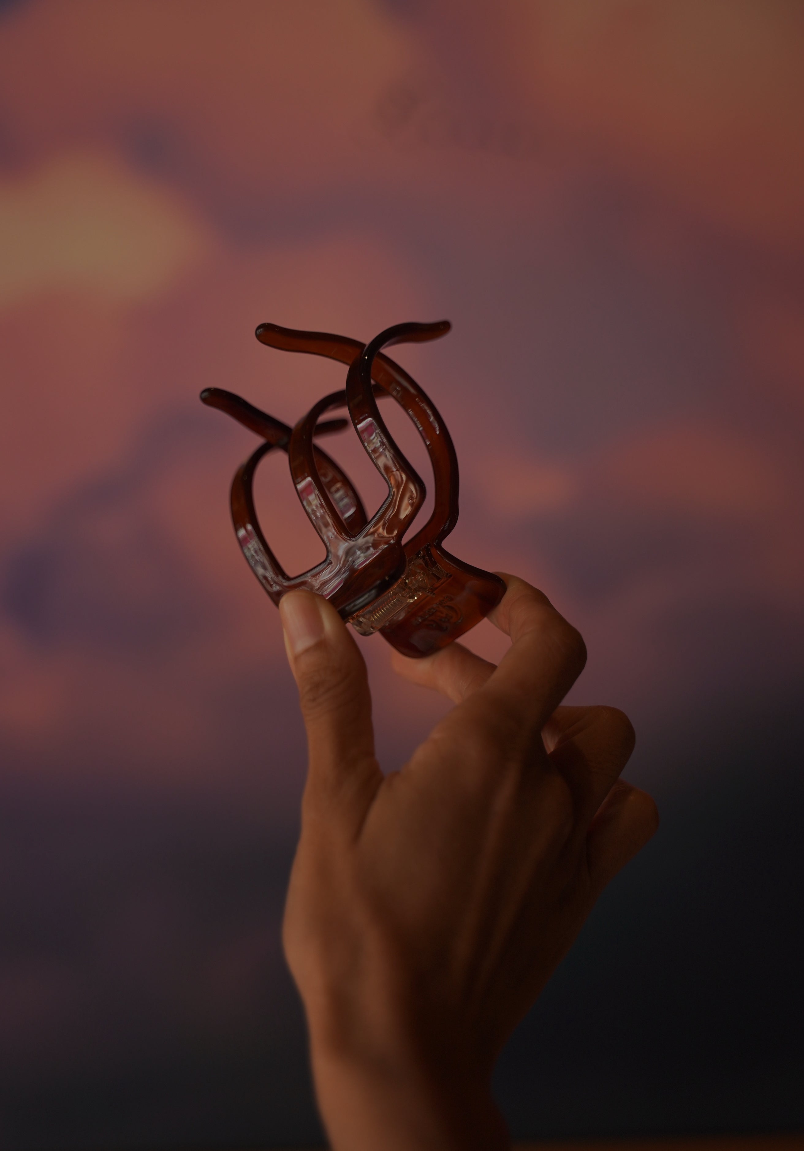 Ada: Große Acetat Haarklammer für Locken & Afro Hair